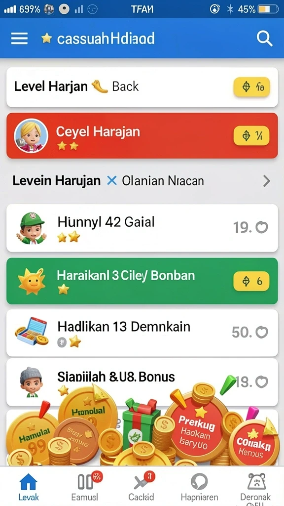 Tampilan grafis yang memukau dan penuh warna.