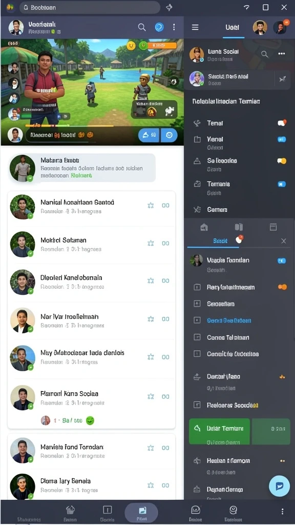 Tampilan antarmuka yang intuitif dan menarik.