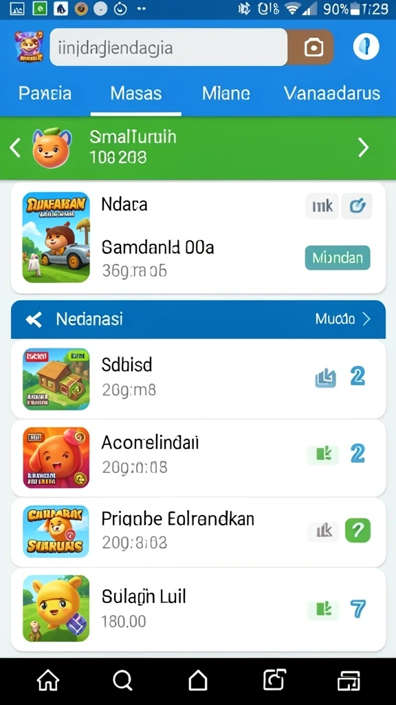 Tampilan menu utama BOLA88 yang menarik.