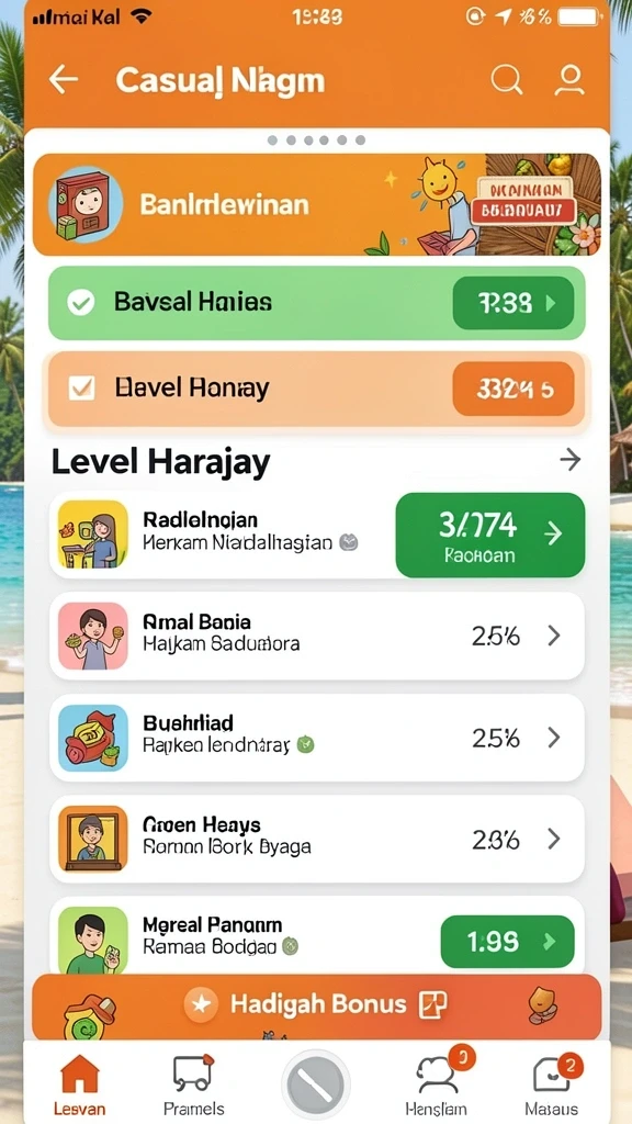 Karakter unik siap bertarung dengan kemampuan masing-masing.