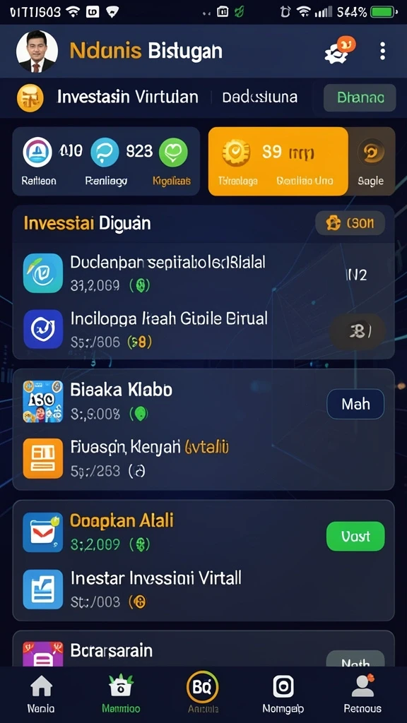 Tampilan awal DEWA1000 yang menarik dan penuh warna.