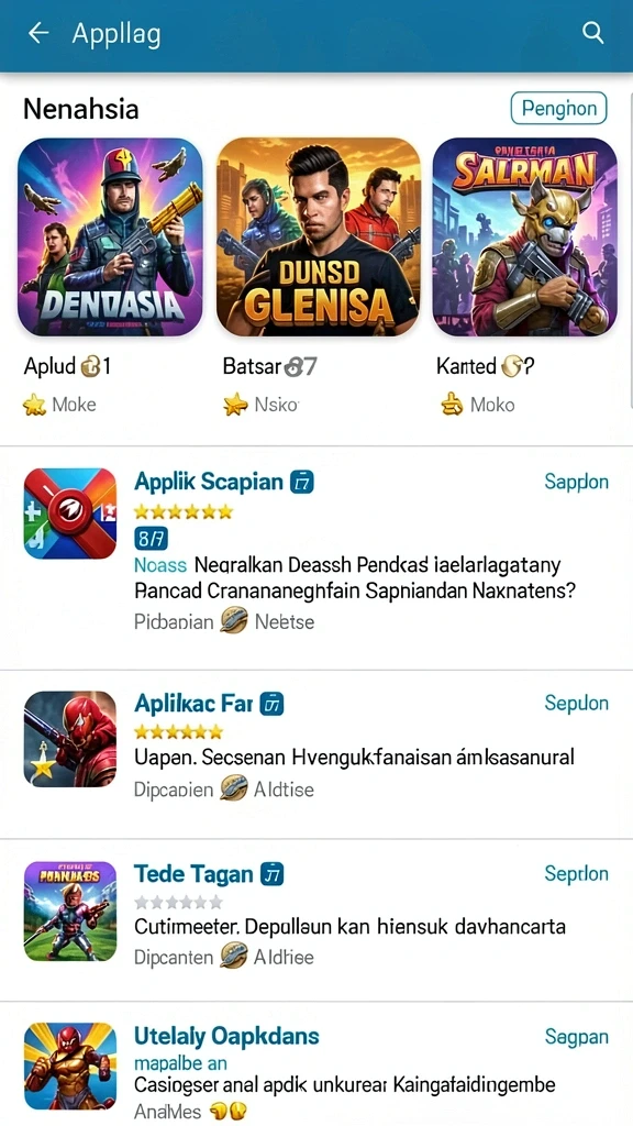 Tampilan awal yang menarik dengan desain yang modern.
