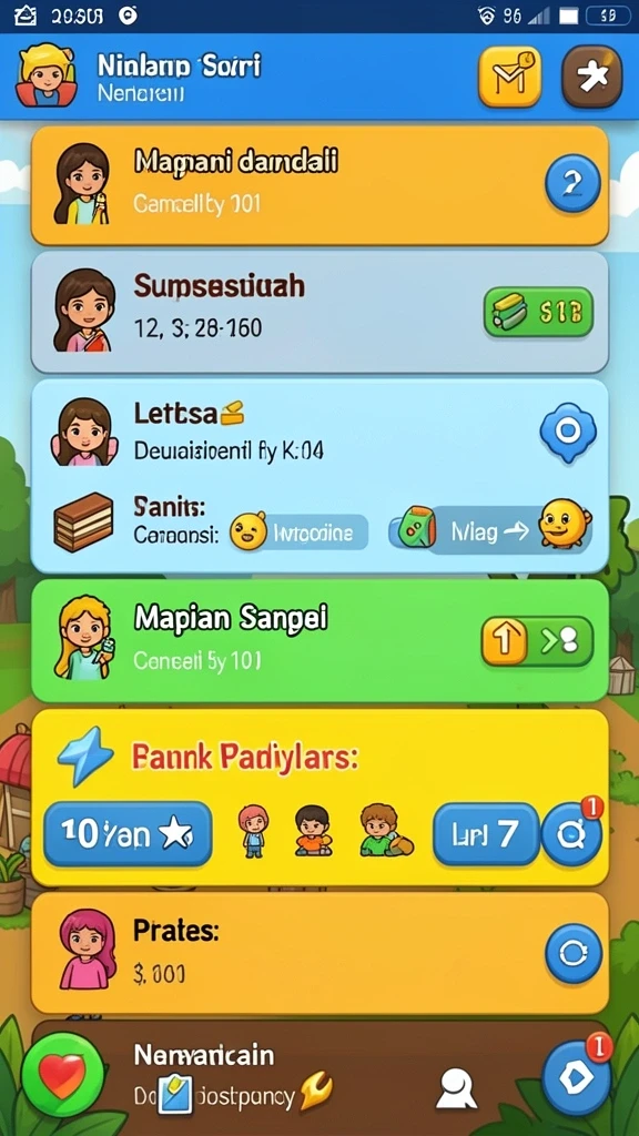 Karakter utama dengan desain yang menarik dan unik.
