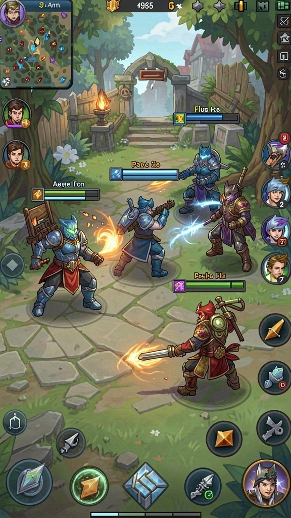 Screenshot pertama menunjukkan karakter utama dalam aksi.