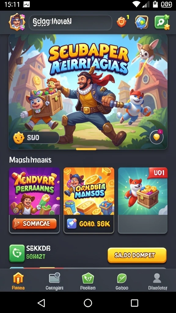 Screenshot menggambarkan karakter dan latar belakang yang menarik.