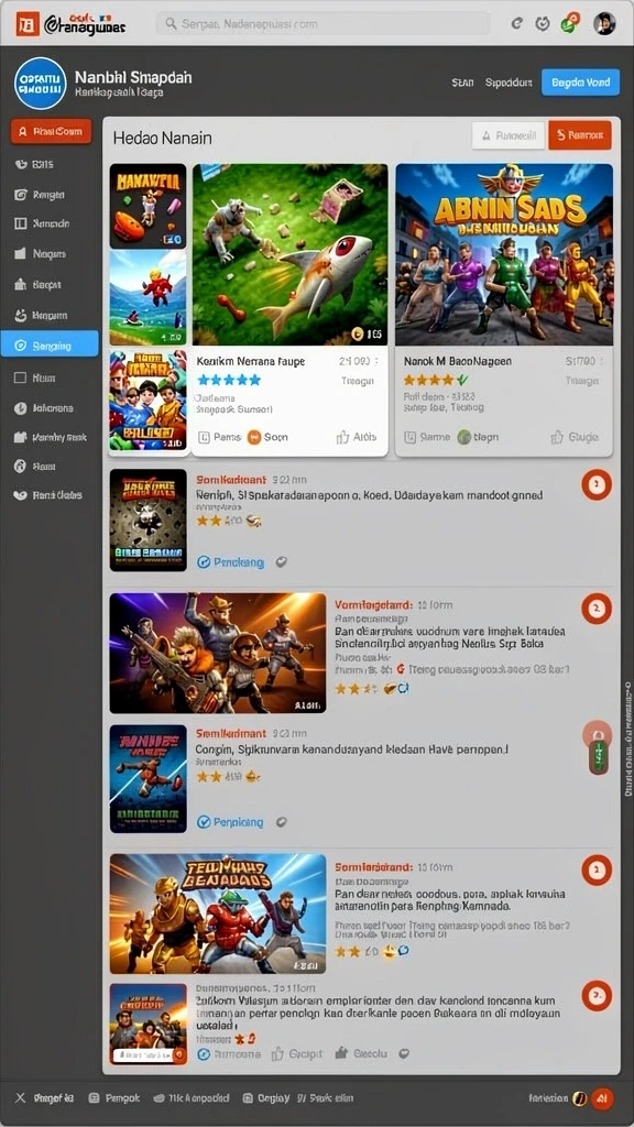 Screenshot menunjukkan tema permainan slot yang menarik.