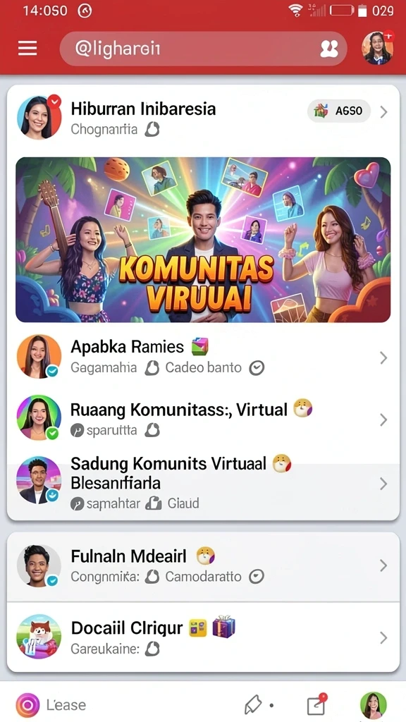 Screenshot menunjukkan berbagai bonus dan promosi menarik.