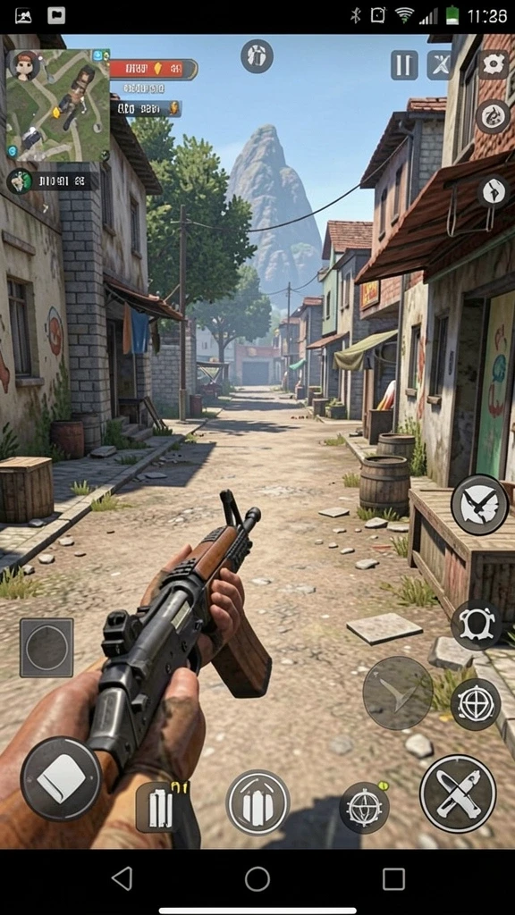 Screenshot menampilkan karakter utama dalam aksi yang mendebarkan.