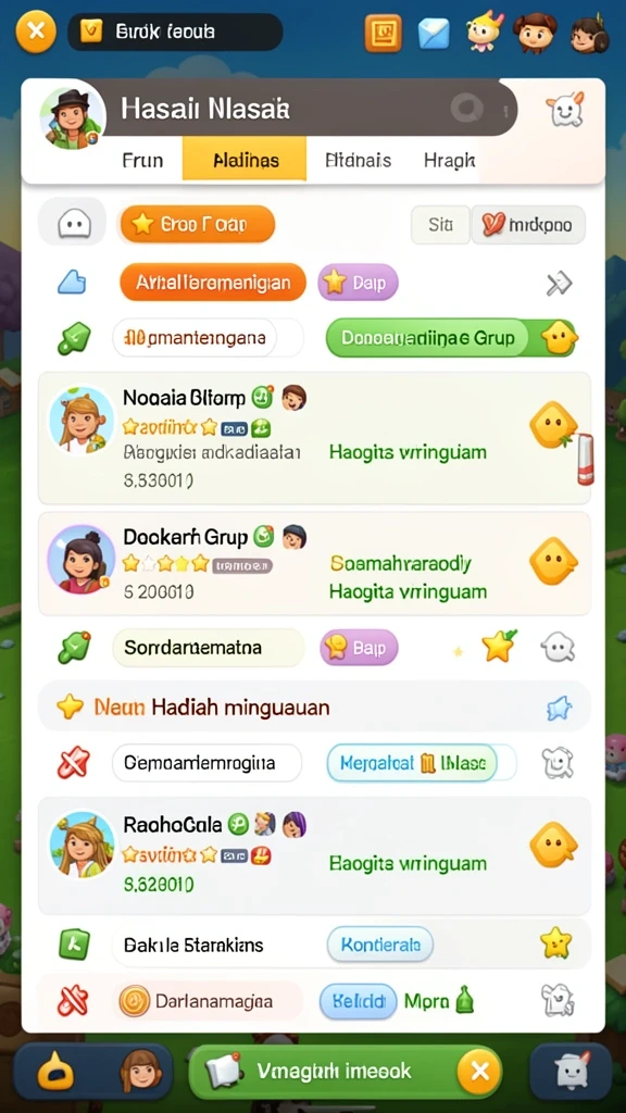 Halaman permainan dengan berbagai pilihan togel yang tersedia.