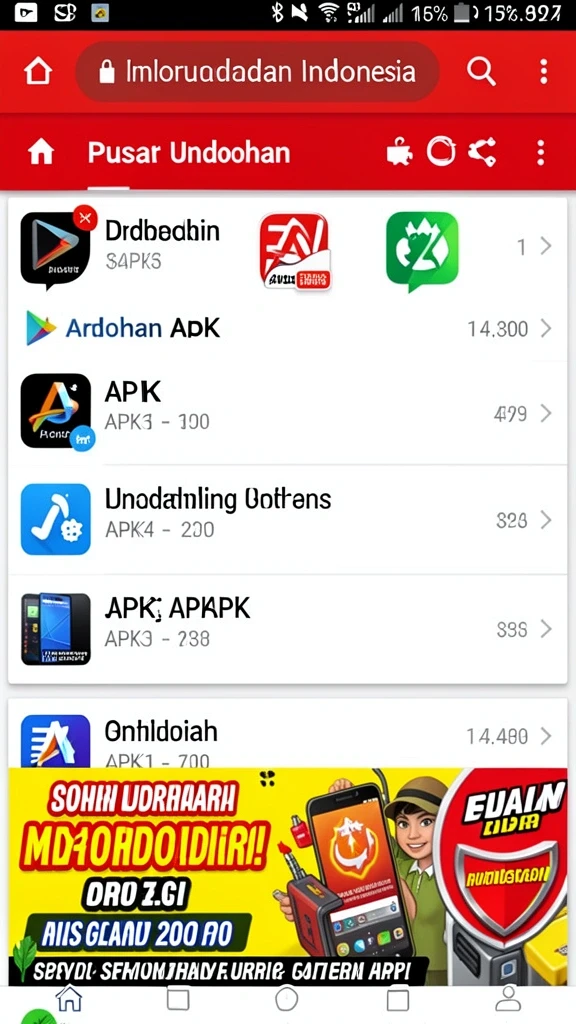 Tampilan awal permainan yang menarik dan interaktif.