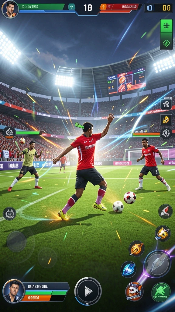 Screenshot menunjukkan gameplay seru di OKJKT.