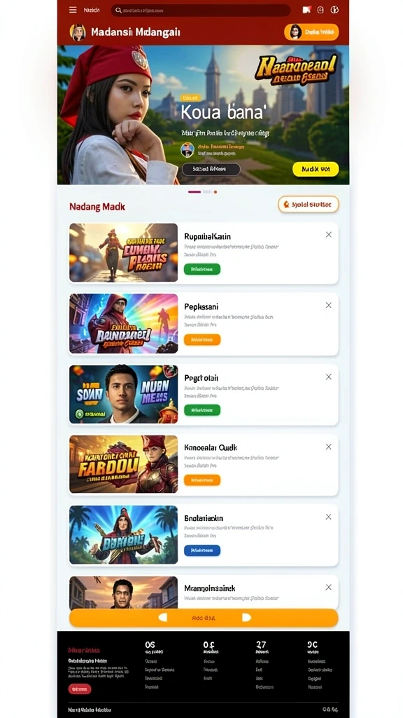 Tampilan antarmuka yang menarik dan user-friendly.