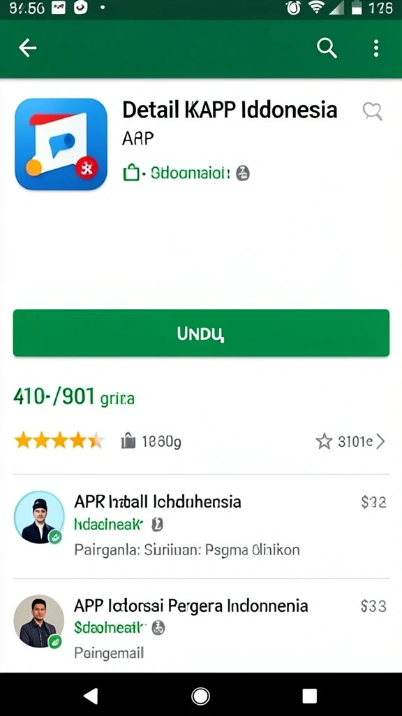 Tampilan antarmuka aplikasi yang intuitif dan menarik.