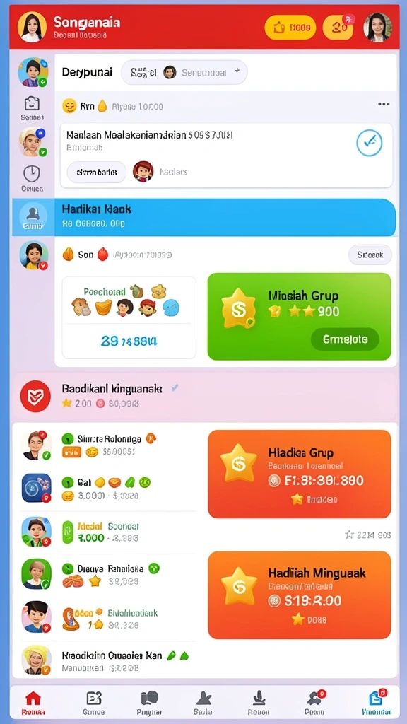 Arena pertarungan yang mendebarkan dan kompetitif.