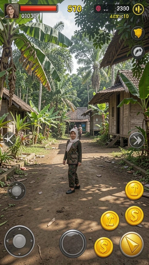 Tampilan awal permainan RUMPITOTO yang menarik.