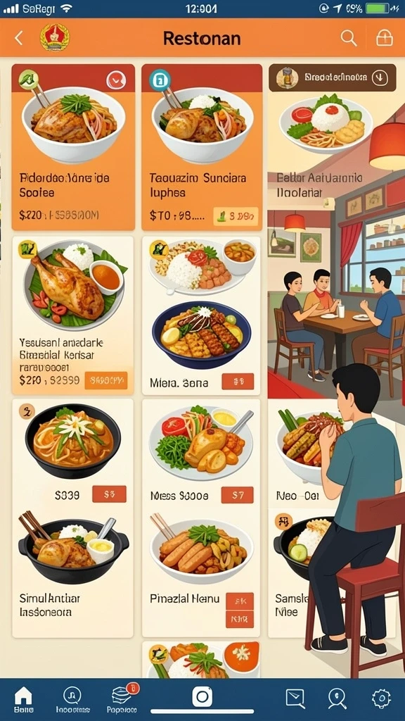 Tampilkan karakter unik yang bisa dipilih.