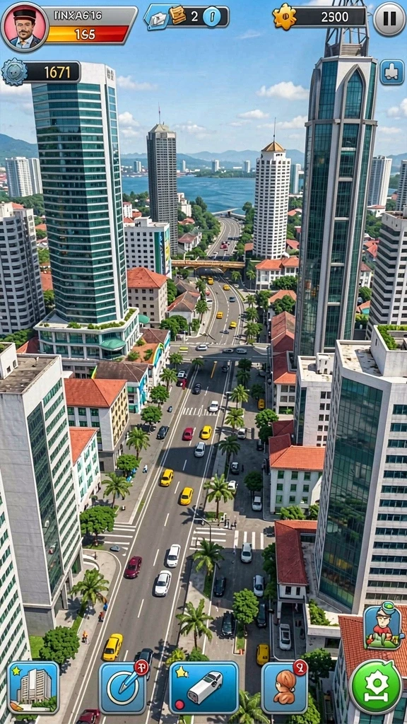 Gambaran grafik menarik dari permainan slot.
