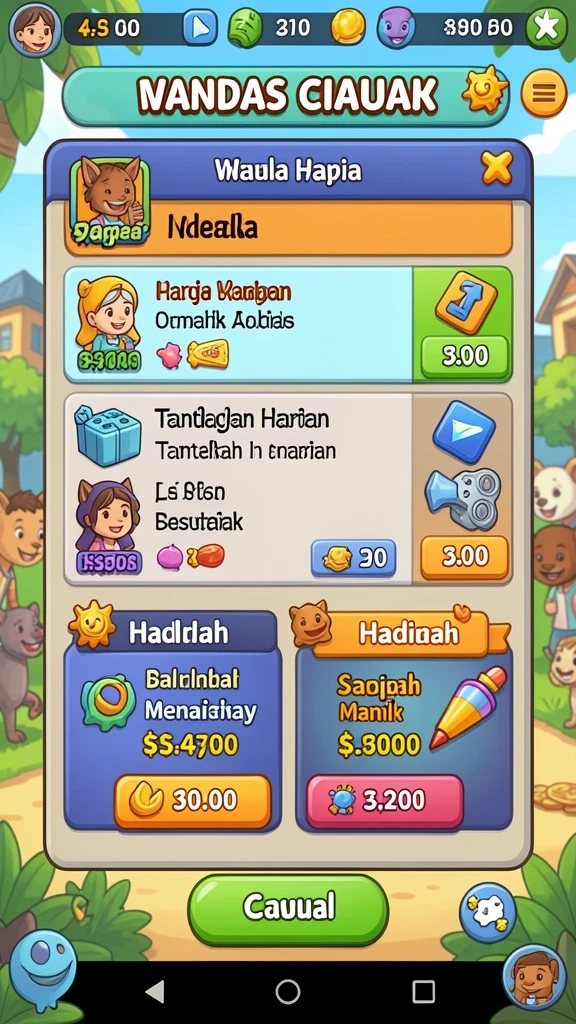 Mode permainan daring yang mengasyikkan dengan teman-teman.