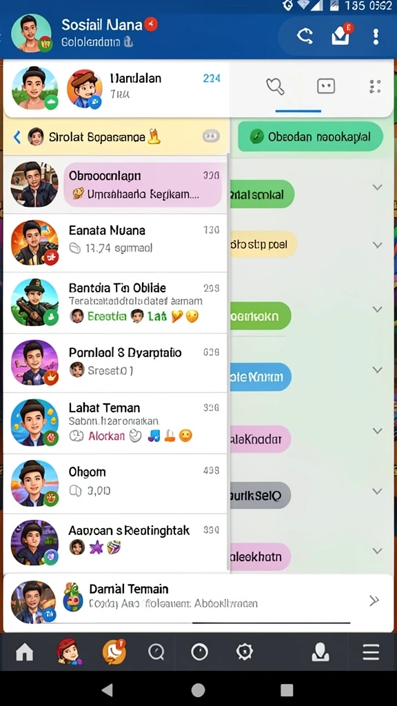 Halaman profil pengguna untuk mengelola akun dan riwayat permainan.